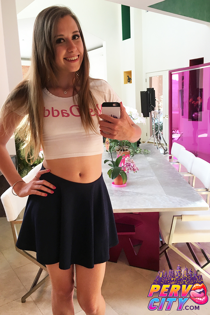 Zoey Laine, blonde, blowjob, BTS, Selfie, PervCity