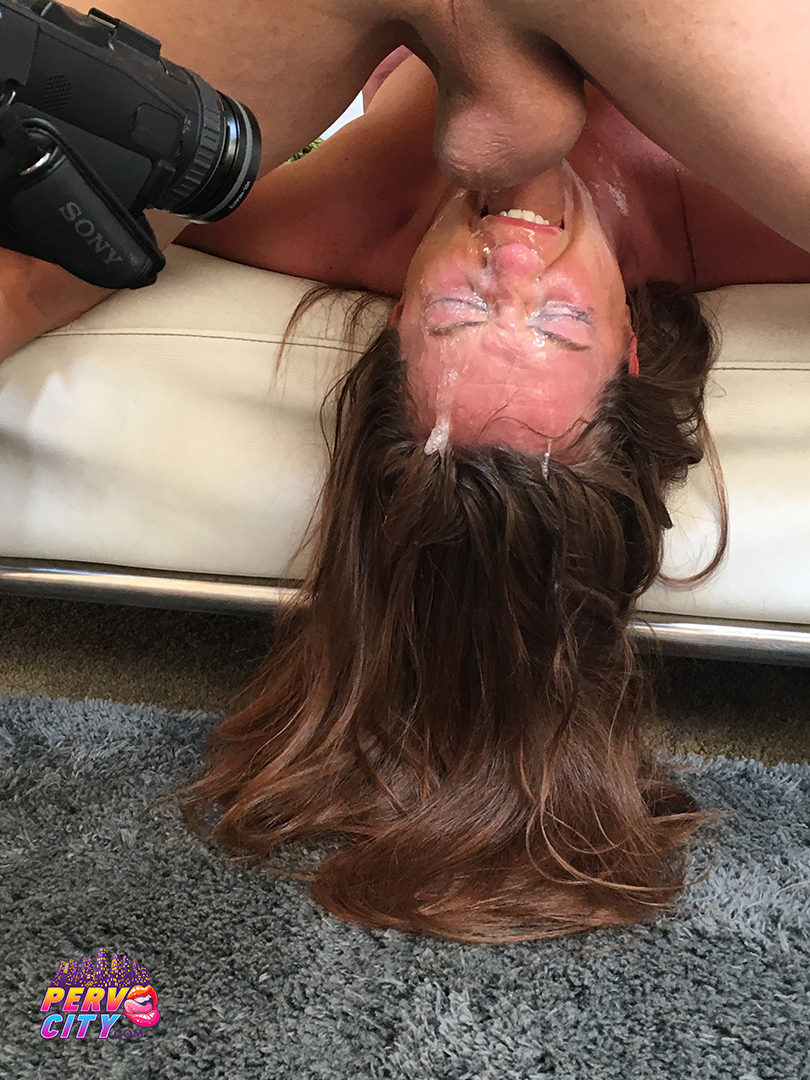 Maddy O'Reilly, brunette, pornstar, blowjob, spit, gagging, deepthroat, face fuck, bts, pervcity