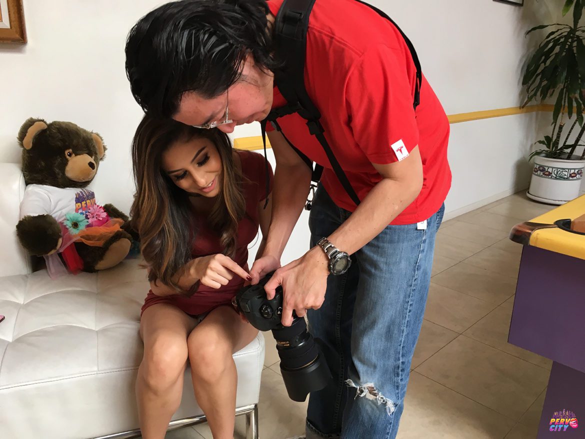 Nina North, PervCity, Banging Beauties, Steve Holmes, Brunette, deep throat, foot job, rough, sexy, nsfw, bts, selfies