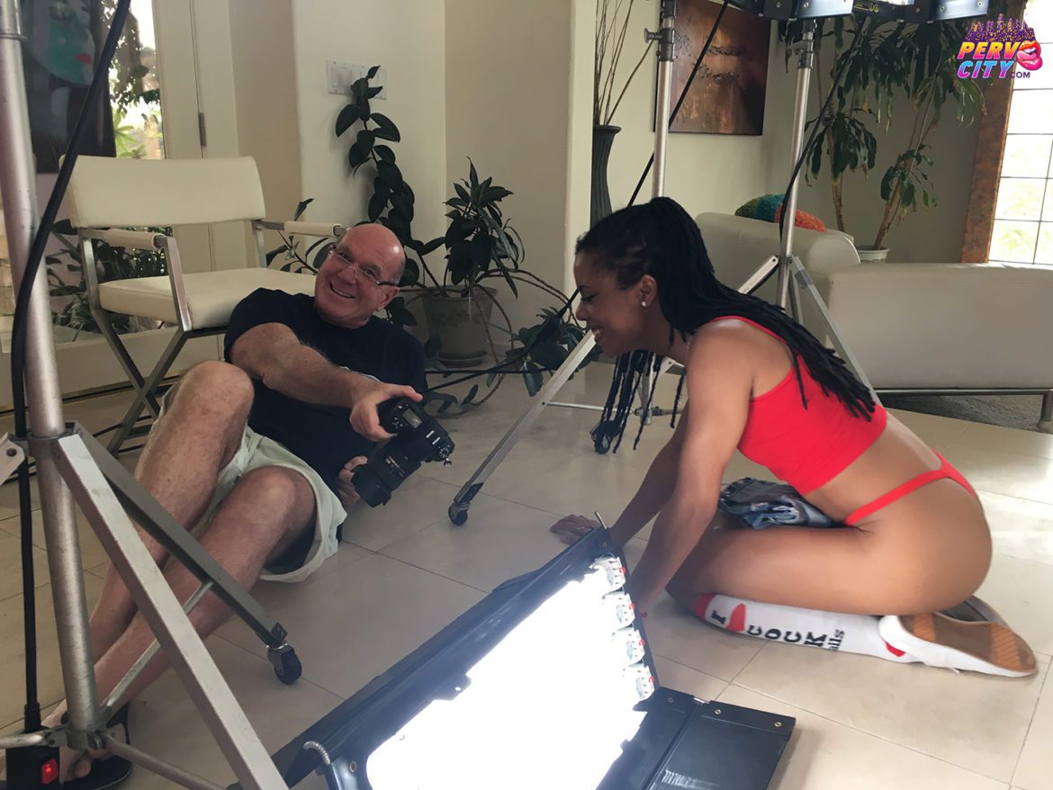 Kira Noir, PervCity, Chocolate BJs, blowjob, big dick, deep throat, porn bts, ebony