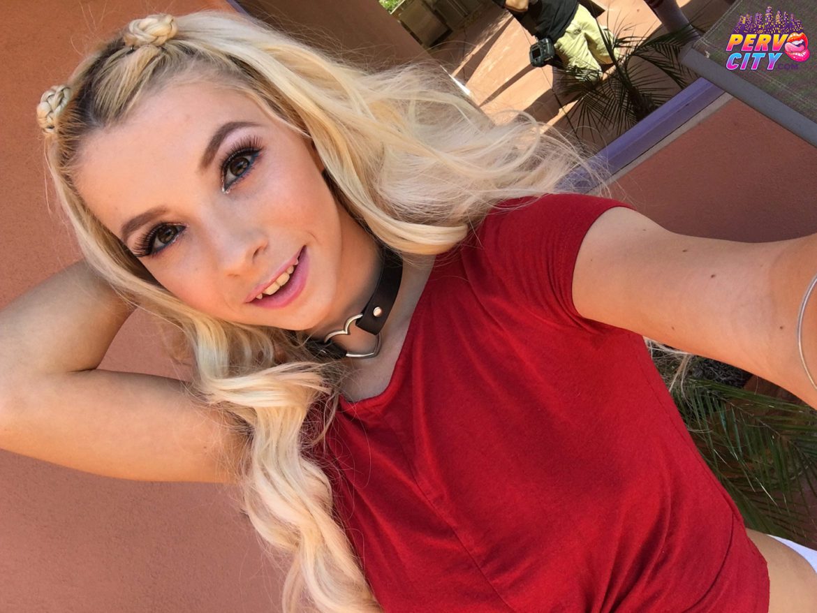Kenzie Reeves, PervCity, Porn BTS, blonde, big dick, spinner, tiny, pornstar