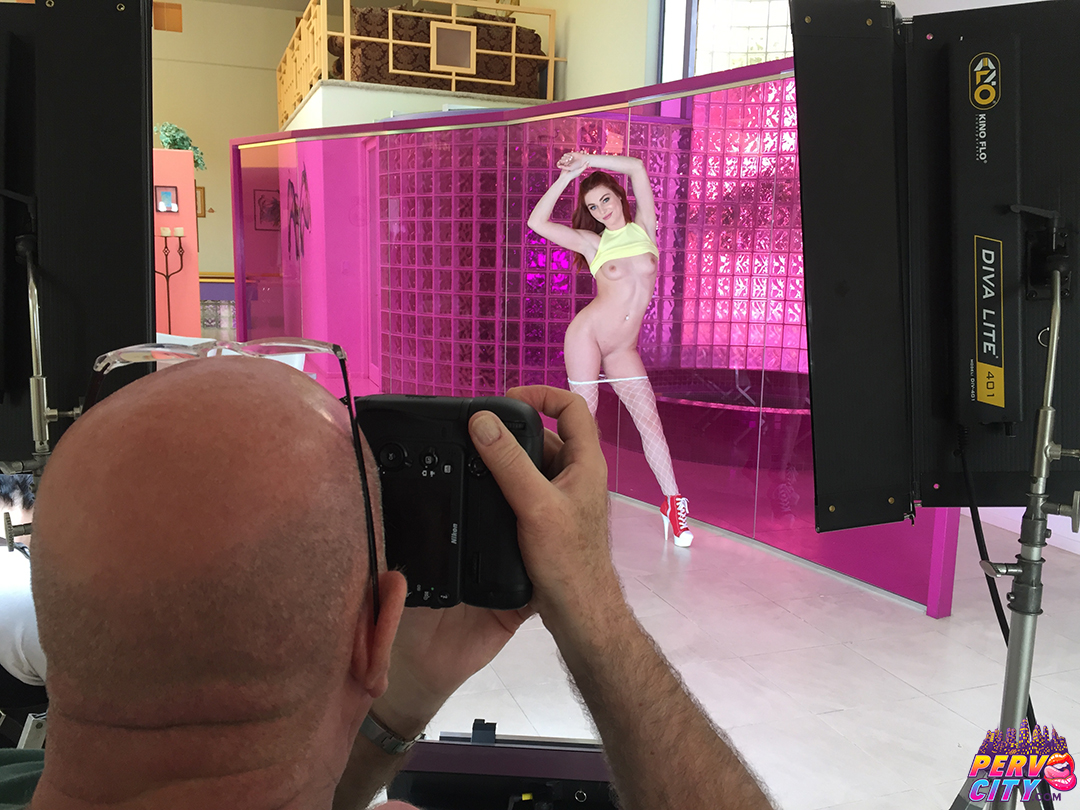 Lacy Lennon, Ramon Nomar, Maestro Claudio, pervcity, redhead, creampie, squirting, teen, selfies, bts, behind the scenes
