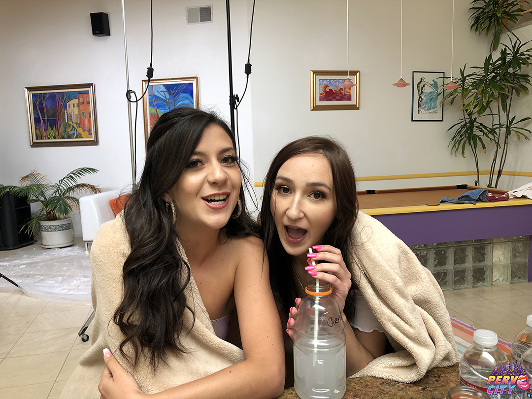 Carmen Rae, Natalie Brooks, Tommy Pistol, Maestro Claudio, blowjob, deep throat, cumshot, double BJ, behind the scenes, bts