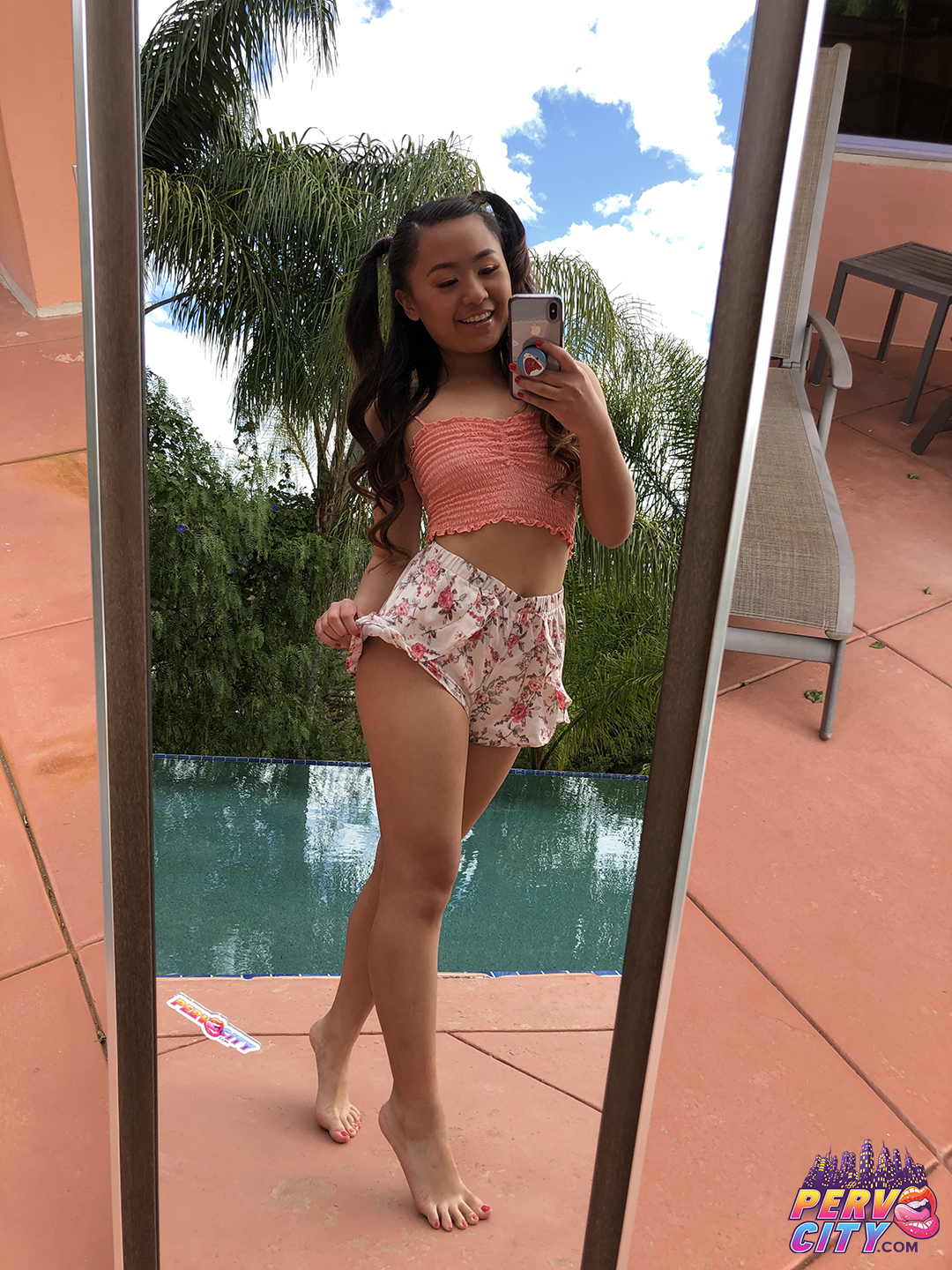 Elle Voneva, John Strong, asian, teen, brunette, bts, behind the scenes, Maestro Claudio